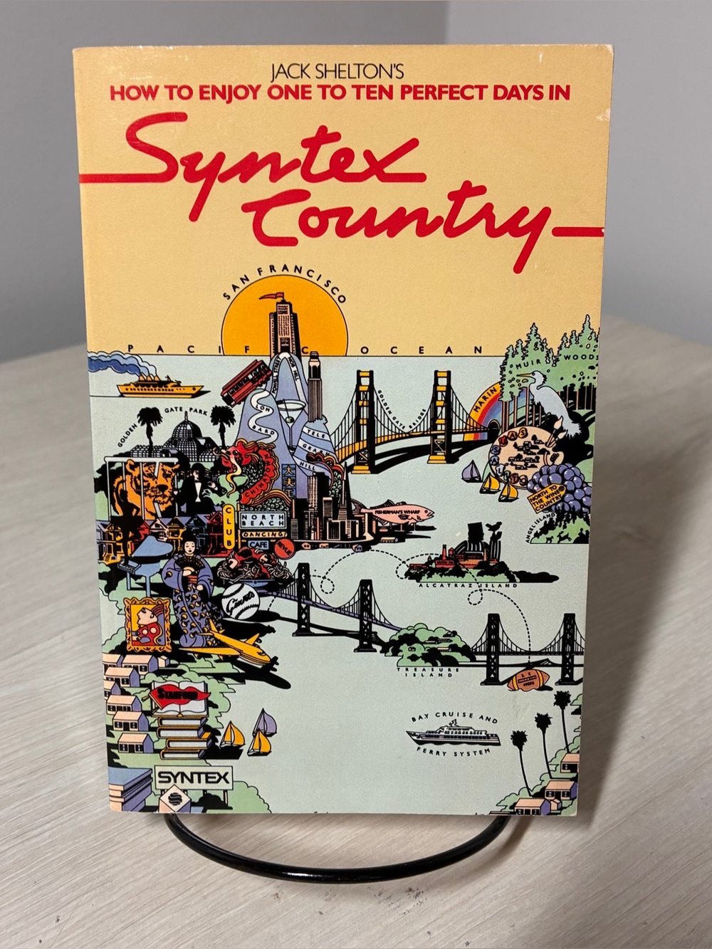 RARE Syntex Country Jack Shelton PB Phil Frank California Travel Guide 1986 VTG
